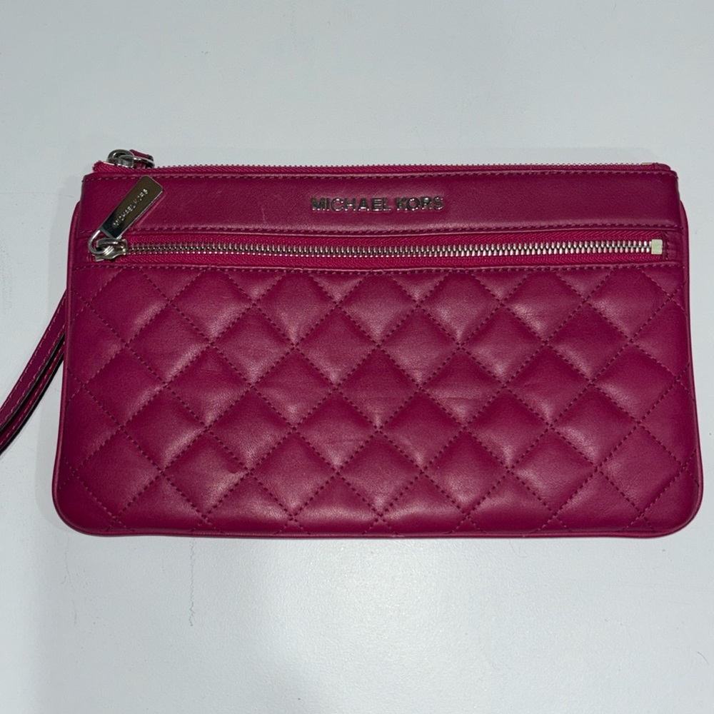Michael Kors Magenta Quilted Hand Bag
